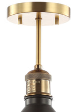 Nick 11" Metal LED Semi Flush Mount - JONATHAN Y
