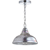 Nira 9.75" Adjustable 3D Color Burst Glass/Metal Pendant - JONATHAN Y