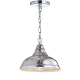 Nira 9.75" Adjustable 3D Color Burst Glass/Metal Pendant - JONATHAN Y