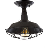 Gabe 10.2" Metal LED Semi Flush Mount - JONATHAN Y