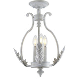 Austen 12.2" Metal LED Semi Flush Mount - JONATHAN Y