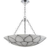 Bailey 23.5" Adjustable Marble/Metal LED Chandelier - JONATHAN Y