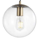 Bleecker 7.75" Metal/Glass Globe LED Pendant