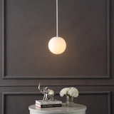 Bleecker 7.75" Metal/Glass Globe LED Pendant