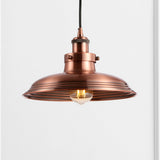 Bedford 11" Adjustable Iron Industrial Rustic LED Pendant - JONATHAN Y