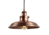 Bedford 11" Adjustable Iron Industrial Rustic LED Pendant - JONATHAN Y
