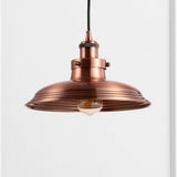 Bedford 11" Adjustable Iron Industrial Rustic LED Pendant - JONATHAN Y
