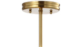 Cisco 11.75" Iron Modern Farmhouse LED Semi Flush Mount - JONATHAN Y