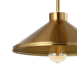 Cisco 11.75" Iron Modern Farmhouse LED Semi Flush Mount - JONATHAN Y