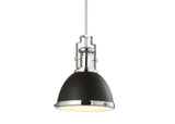 Homer Modern Industrial Iron LED Dome Pendant