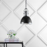 Homer Modern Industrial Iron LED Dome Pendant