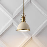 Homer Modern Industrial Iron LED Dome Pendant