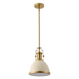 Homer Modern Industrial Iron LED Dome Pendant