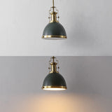 Homer Modern Industrial Iron LED Dome Pendant
