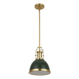 Homer Modern Industrial Iron LED Dome Pendant