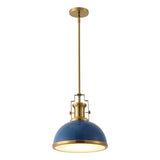 Homer Modern Industrial Iron LED Dome Pendant