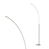 Curva 64" Metal Minimalist Modern LED Integrated Floor Lamp - JONATHAN Y