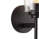 Juno Farmhouse Industrial Iron Cylinder LED Sconce