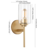 Juno Farmhouse Industrial Iron Cylinder LED Sconce