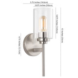 Juno Farmhouse Industrial Iron Cylinder LED Sconce