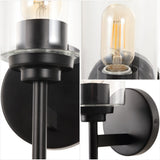 Juno Farmhouse Industrial Iron Cylinder LED Sconce
