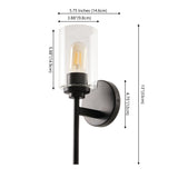 Juno Farmhouse Industrial Iron Cylinder LED Sconce