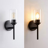 Juno Farmhouse Industrial Iron Cylinder LED Sconce