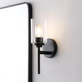 Juno Farmhouse Industrial Iron Cylinder LED Sconce