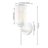Juno Farmhouse Industrial Iron Cylinder LED Sconce