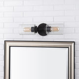 Cera Farmhouse Industrial Iron Cylinder LED Sconce - JONATHAN Y