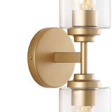 Cera Farmhouse Industrial Iron Cylinder LED Sconce - JONATHAN Y