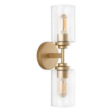 Cera Farmhouse Industrial Iron Cylinder LED Sconce - JONATHAN Y