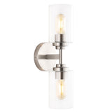 Cera Farmhouse Industrial Iron Cylinder LED Sconce - JONATHAN Y