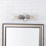 Cera Farmhouse Industrial Iron Cylinder LED Sconce - JONATHAN Y