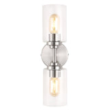 Cera Farmhouse Industrial Iron Cylinder LED Sconce - JONATHAN Y