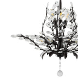 Diantha 28.5" 7-Light Contemporary Bohemian Iron/Acrylic LED Pendant - JONATHAN Y