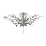 Elisana 26" ontemporary Bohemian Iron/Acrylic LED Semi Flush Mount - JONATHAN Y