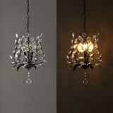 Diantha 28.5" 7-Light Contemporary Bohemian Iron/Acrylic LED Pendant - JONATHAN Y