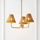 Pauline Coastal Contemporary Adjustable Swooping Arm Candle-Style Metal LED Chandelier