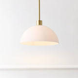 Solene Modern Contemporary Adjustable Metal/Glass Dome LED Pendant