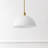Solene Modern Contemporary Adjustable Metal/Glass Dome LED Pendant