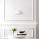 Solene Modern Contemporary Adjustable Metal/Glass Dome LED Pendant