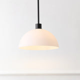 Solene Modern Contemporary Adjustable Metal/Glass Dome LED Pendant