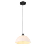 Solene Modern Contemporary Adjustable Metal/Glass Dome LED Pendant