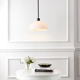 Solene Modern Contemporary Adjustable Metal/Glass Dome LED Pendant