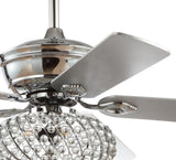 Crista 52" Metal/Wood LED Ceiling Fan - JONATHAN Y