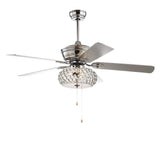 Crista 52" Metal/Wood LED Ceiling Fan - JONATHAN Y