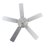 Mandy 52" Glam Classic Crystal Dome Shade LED Ceiling Fan With Remote - JONATHAN Y