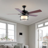 Brandy 52" Bohemain Farmhouse Iron LED CEILING FAN - JONATHAN Y