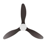 Audie 52" Classic Industrial Iron/Plastic Mobile-App/Remote-Controlled 6-Speed Propeller Integrated LED Ceiling Fan